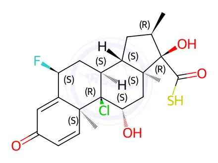 Chemical structure of Fluticasone Impurity 36