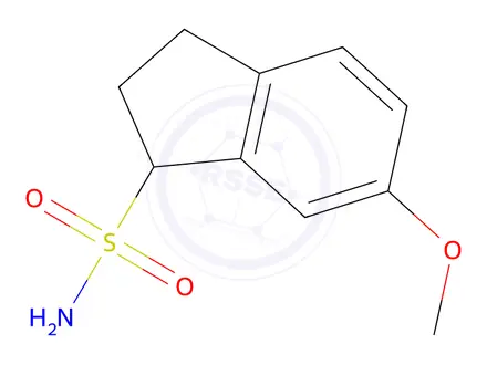 Chemical structure of 6-Methoxy-2,3-dihydro-1h-indene-1-sulfonamide