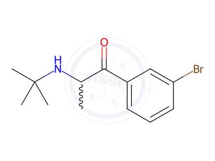 Chemical structure of 3'-Dechloro-3'-bromo Bupropion Fumarate