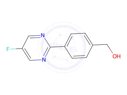 Chemical structure of 4-(5-Fluoro-2-pyrimidinyl)benzenemethanol