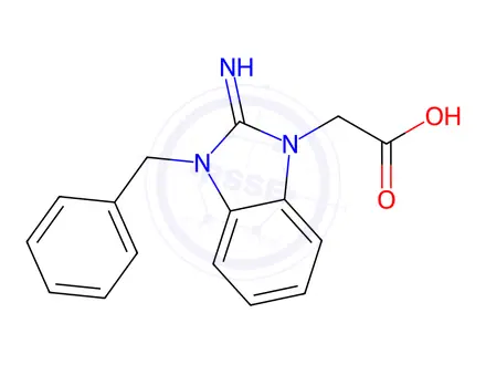 Chemical structure of (3-Benzyl-2-imino-2,3-dihydro-benzoimidazol-1-yl)-acetic acid