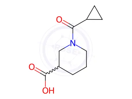 Chemical structure of 1-(Cyclopropylcarbonyl)piperidine-3-carboxylic acid