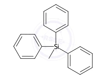 Chemical structure of Methyltriphenylsilane