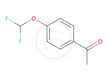 Chemical structure of 4-(Difluoromethoxy)acetophenone