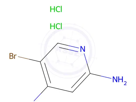 Chemical structure of 5-BroMopyridine-2,4-diaMine dihydrochloride