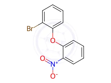 Chemical structure of Benzene, 1-bromo-2-(2-nitrophenoxy)-