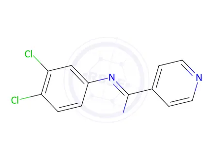 Chemical structure of N-(3,4-Dichlorophenyl)isonicotinamidine