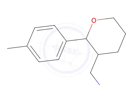Chemical structure of [2-(4-methylphenyl)oxan-3-yl]methanamine