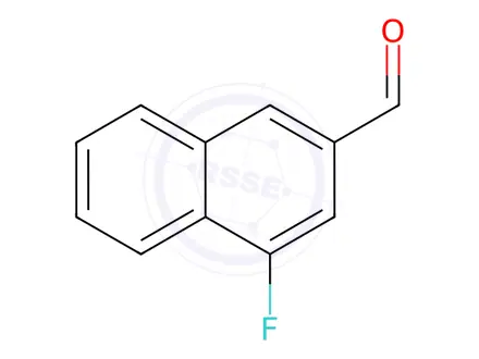Chemical structure of 4-fluoro-2-naphthaldehyde