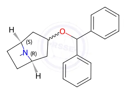Chemical structure of Benzatropine