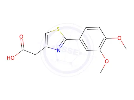 Chemical structure of [2-(3,4-Dimethoxyphenyl)-1,3-thiazol-4-yl]-acetic Acid