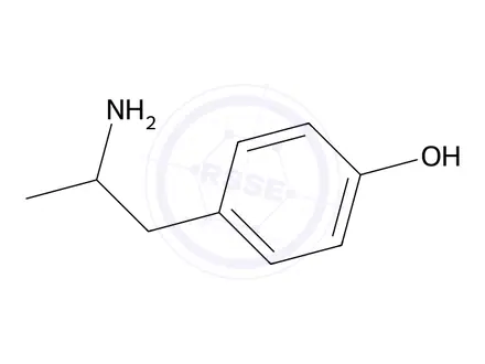 Chemical structure of 4-Hydroxy Amphetamine
