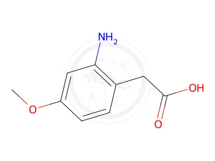 Chemical structure of 2-(2-Amino-4-methoxyphenyl)acetic acid