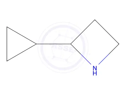Chemical structure of 2-Cyclopropylazetidine hydrochloride