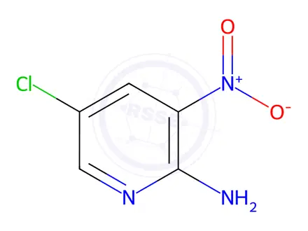 Chemical structure of 2-Amino-5-chloro-3-nitropyridine