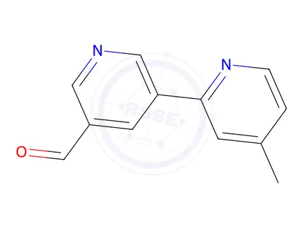 Chemical structure of 4-Methyl-[2,3'-bipyridine]-5'-carbaldehyde
