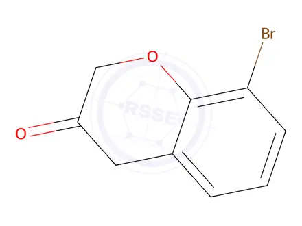 Chemical structure of 8-Bromochroman-3-one