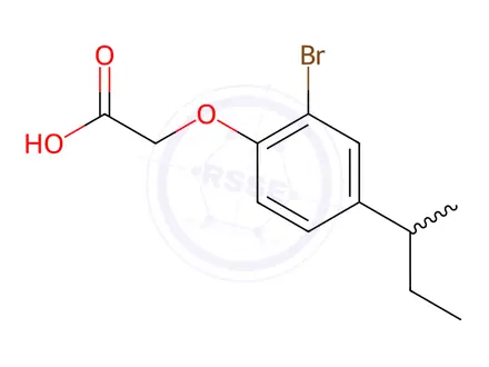Chemical structure of 2-[2-Bromo-4-(sec-butyl)phenoxy]acetic acid