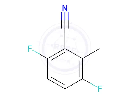 Chemical structure of Benzonitrile, 3,6-difluoro-2-methyl-(9CI)