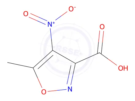 Chemical structure of 5-methyl-4-nitro-1,2-oxazole-3-carboxylic acid