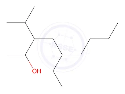 Chemical structure of 5-Ethyl-3-(1-methylethyl)-2-Nonanol