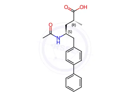 Chemical structure of Sacubitril Impurity 108