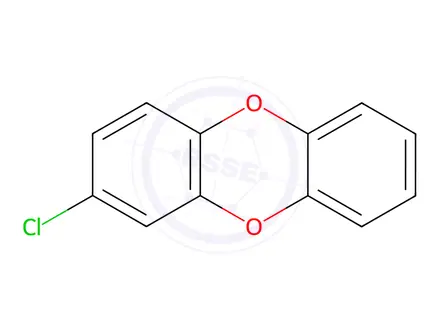 Chemical structure of 2-Chlorodibenzo-p-dioxin