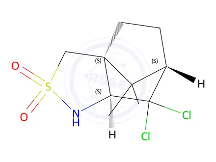Chemical structure of (+)-2,10-(3,3-DichlorocaMphor) sultaM
