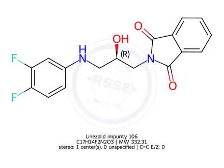 Chemical structure of Linezolid Impurity 318
