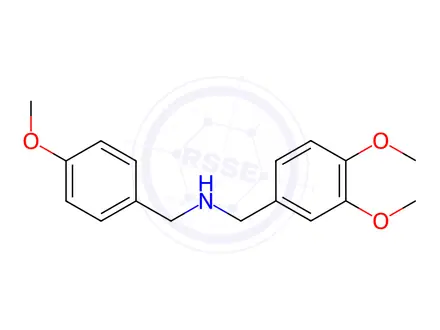 Chemical structure of N-(3,4-dimethoxybenzyl)-1-(4-methoxyphenyl)methanamine
