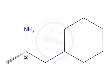 Chemical structure of (2S)-1-Cyclohexylpropan-2-amine