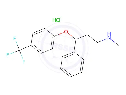 Chemical structure of Fluoxetine hydrochloride