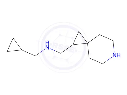 Chemical structure of 6-Azaspiro[2.5]octane-1-methanamine, N-(cyclopropylmethyl)-