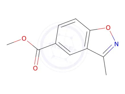 Chemical structure of Methyl 3-methylbenzo[d]isoxazole-5-carboxylate