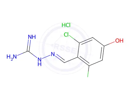 Chemical structure of 4-Hydroxy Guanabenz Hydrochloride