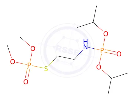 Chemical structure of Phosphorothioic acid S-[2-(diisopropoxyphosphinylamino)ethyl]O,O-dimethyl ester