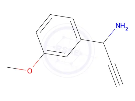 Chemical structure of 1-(3-Methoxyphenyl)prop-2-yn-1-amine