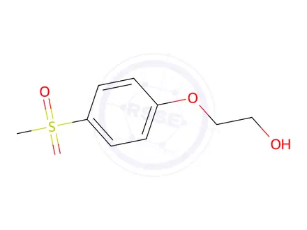 Chemical structure of 2-(4-Methylsulfonylphenoxy)ethanol