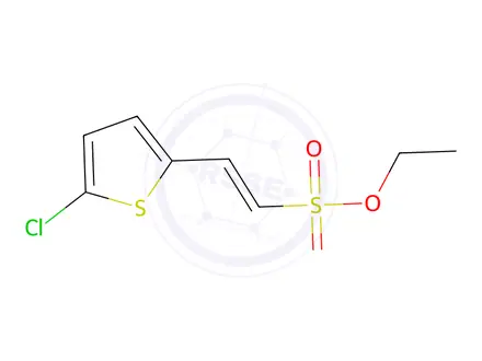 Chemical structure of ethyl 2-(5-chlorothiophen-2-yl)ethenesulfonate(WXG00436)