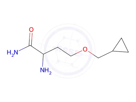 Chemical structure of 2-Amino-4-(cyclopropylmethoxy)butanamide