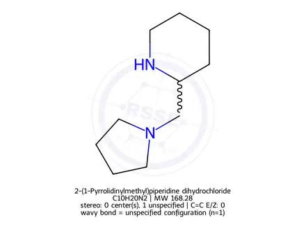 Chemical structure of 2-(1-Pyrrolidinylmethyl)piperidine