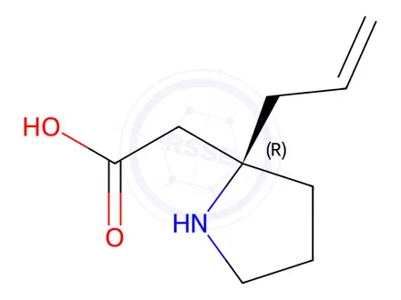 Chemical structure of Methyl (R)-2-allylpyrrolidine-2-carboxylate