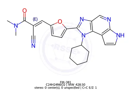 Chemical structure of FM-381
