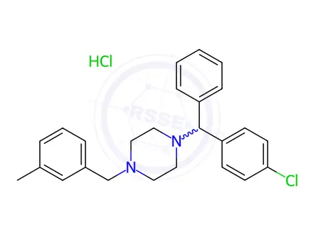 Chemical structure of Meclizine Hydrochloride