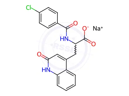 Chemical structure of Rebamipide(Sodium salt)