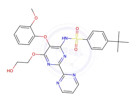 Chemical structure of Bosentan