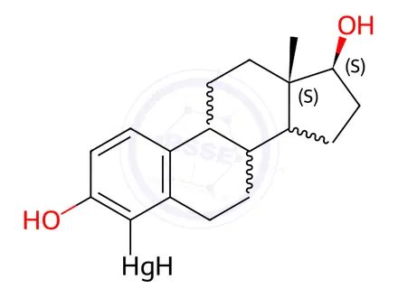 Chemical structure of 4-mercuriestradiol