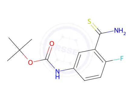 Chemical structure of Tert-butyl (3-carbamothioyl-4-fluorophenyl)carbamate