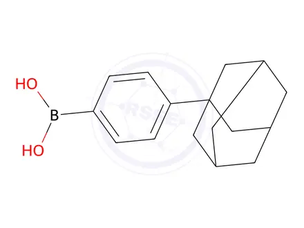 Chemical structure of [4-(Adamantan-1-yl)phenyl]boronic acid
