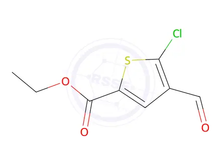 Chemical structure of ethyl 5-chloro-4-formyl-thiophene-2-carboxylate